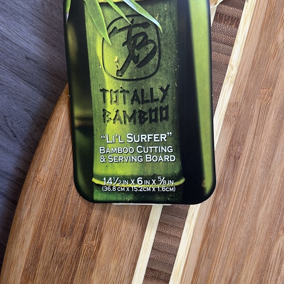 NWT Totally Bamboo Surfer Cheese Board/Cutting board - Picture 9 of 9